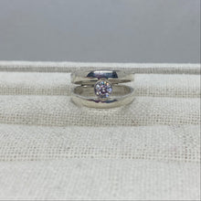 Load image into Gallery viewer, Silver Dual Band Ring
