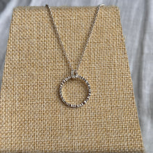 Load image into Gallery viewer, Hammered Minimalist Circle Pendant
