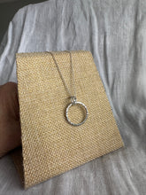 Load image into Gallery viewer, Hammered Minimalist Circle Pendant
