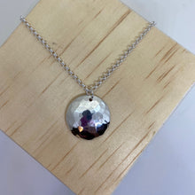Load image into Gallery viewer, Hammered Fine Silver Pendant
