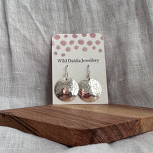 Load image into Gallery viewer, Circle Hammered Earrings
