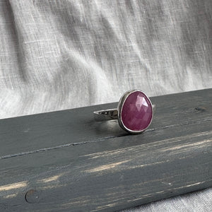 Rose Cut Ruby Statement Ring